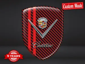 Cadillac Adesivo Silicone Stile Esclusivo Etichette Cupola Lusso